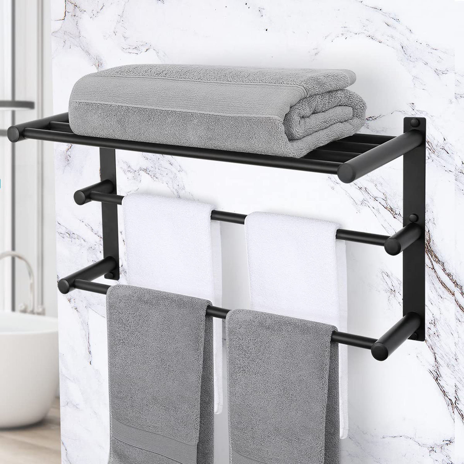 QIANXING Wall Mounted Towel Rack