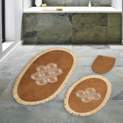 Ensemble de tapis de bain 3 pièces Boettcher