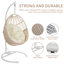 Balancelle suspendue avec support et coussin Arcella Capacité de 330 lb-771276197-796976898
