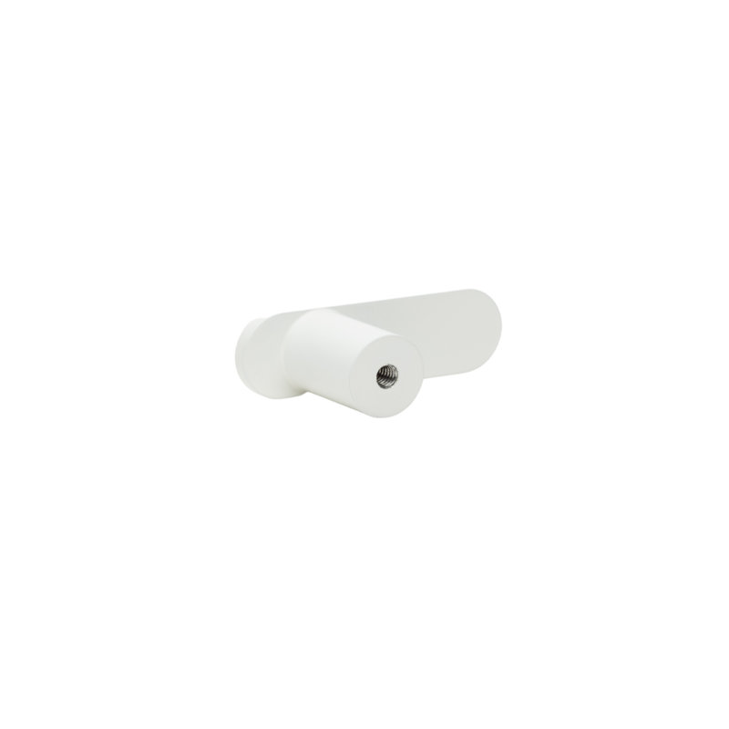 2" Bar Knob, Snow (White), 1"