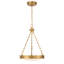 Luminaire suspendu DEL intégré 17 po Wittmar en nickel poli avec verre gravé-912347821-912347820