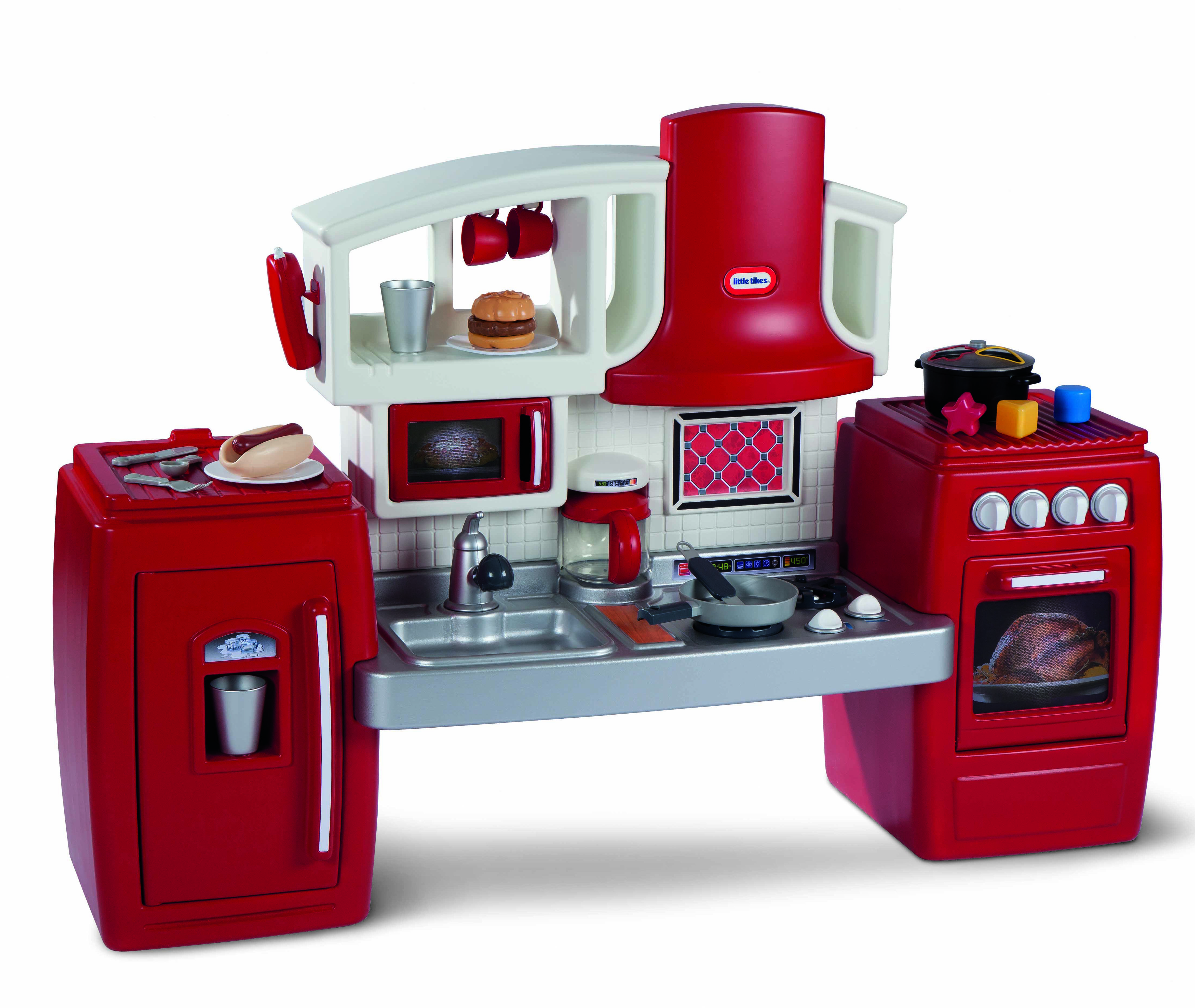 Mini Electric Princess Kitchen Toy Set With Refrigerator And