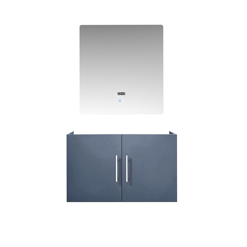 Meuble-lavabo de salle de bain 30 po X P 22 po D et 30 po Miroir à DEL, Dark Grey