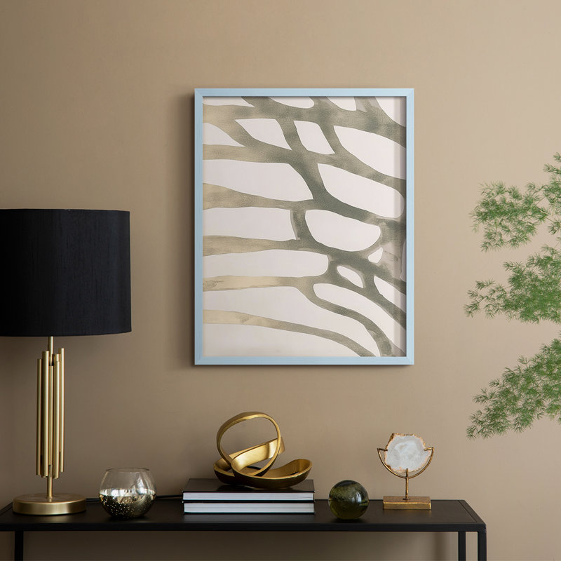Abstract CDXIX Framed Print - Ready To Hang, Blue, 10" H x 8" W