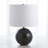 Marble Sphere Lamp-Black