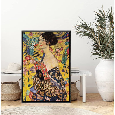 " Lady With Fan " by Gustav Klimt