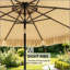 Parasol de jardin en paille de style paille, abat-jour de patio de style hawaïen pour la cour et le balcon, auvent de 8,5 pi avec protection UPF 30+