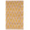 Aeris Hand Woven Cotton/Jute Chevron Rug in Natural/Yellow