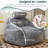 Large Bean Bag Chairs For Adults, Faux Fur Fabric Giant Bean Bag Chair With Pillow, Soft Bean Bag Sofa Chair With Ergonomic Support, Plush Lazy Sofa-1623550018
