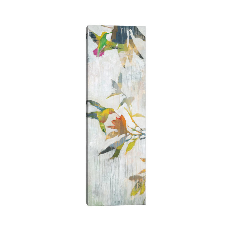 Garden Party I by Liz Jardine - Wrapped Canvas Panoramic Painting, 30.48 cm H x 91.44 cm W x 1.91 cm D