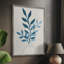Reproduction encadrée monochrome de feuillage II - bois massif 47035-821107172