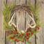 Couronne de Noël avec panache - impression de salon rustique-1207449396-1207449392