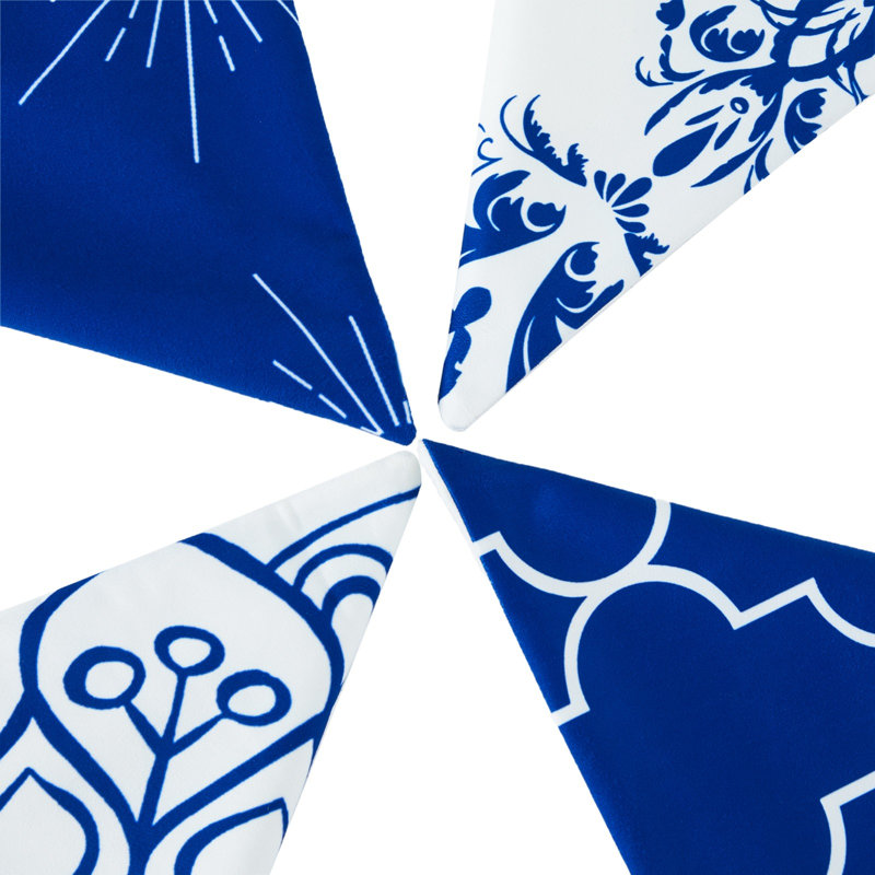 Housse de coussin Teade, Bleu marine