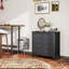 HOMCOM Bedroom Chest of Drawers Fluted 5 Drawers 79 x 39.5 x 81cm-1947492614