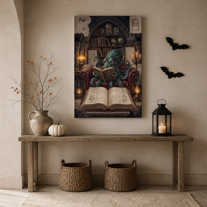 Art mural sur toile bleu sarcelle, H 36 po x l 24 po