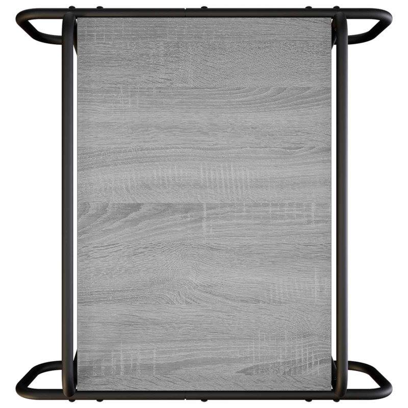 Coffee Table, Grey Sonoma, 51cm H x 50cm W x 50cm D, Grey Sonoma / Black
