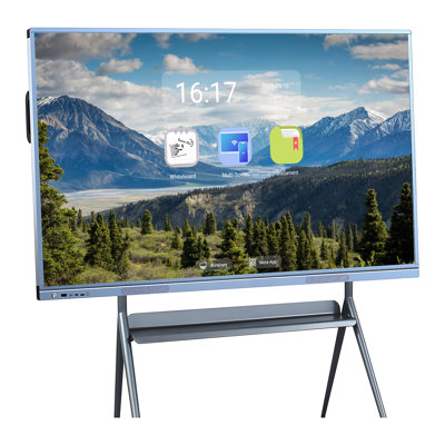 JYXCN Smart Board 75 Inch Interactive Whiteboard - Touch Screen All-in-One with Dual System, Effortlessly Share Ideas via Cloud, Perfect for Classroom Innovation, Office Brainstorming