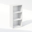 Bibliothèque SIMPLE, bibliothèque à 4 niveaux, bibliothèque avec tablette ouverte, 9,4 x 23,6 x 41,7, pour salon, chambre à coucher, bureau à domicile, blanc-134172488-138512074