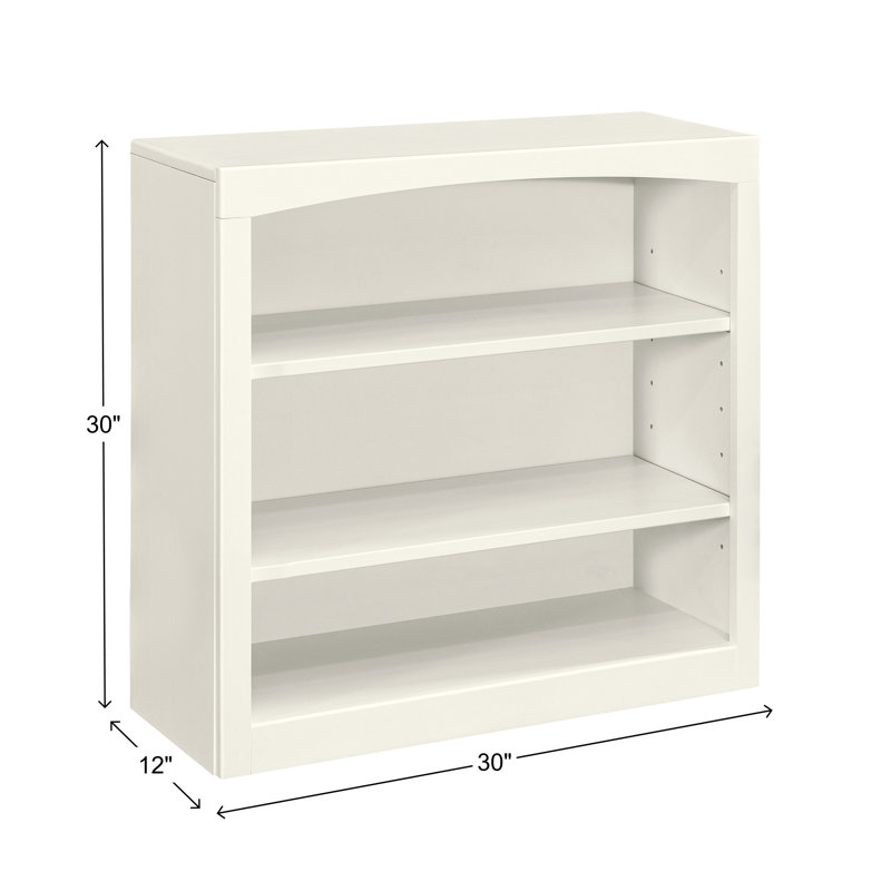 Bibliothèque classique Ossy, (3 tablettes) H 30 po x l 30 po x P 12 po, Lin blanc