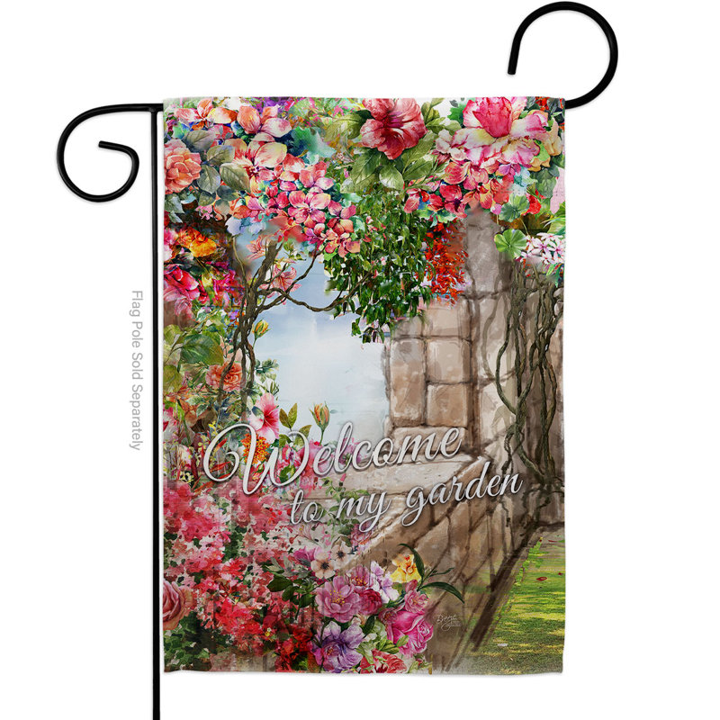 Drapeau de maison en polyester 2 côtés 1 pi 5 po x 1 pi, H 40 po x l 28 po