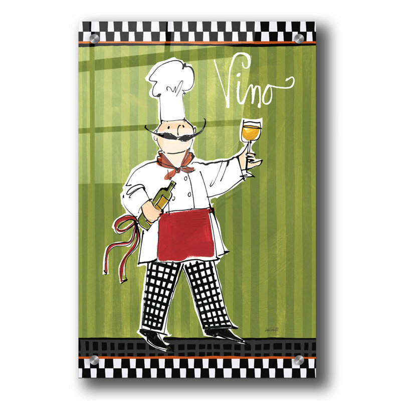 Chefs on the Go IV par Anne Tavoletti - Peinture sans cadre, H 36 po x l 24 po x P 0,2 po