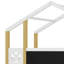 Lit superposé simple avec escalier et tableau noir Wood House