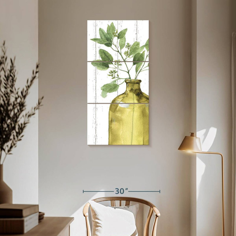 Mixed Greens XLIX, 62" H x 30" W