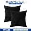 Paquet de 2 housses de coussins décoratifs décoratifs Boho Housses de coussin en chenille douce pour maison canapé-lit de salon-120930316
