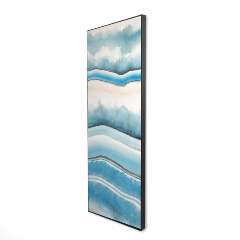 Géode texturée, art minéral | Décoration sur toile encadrée