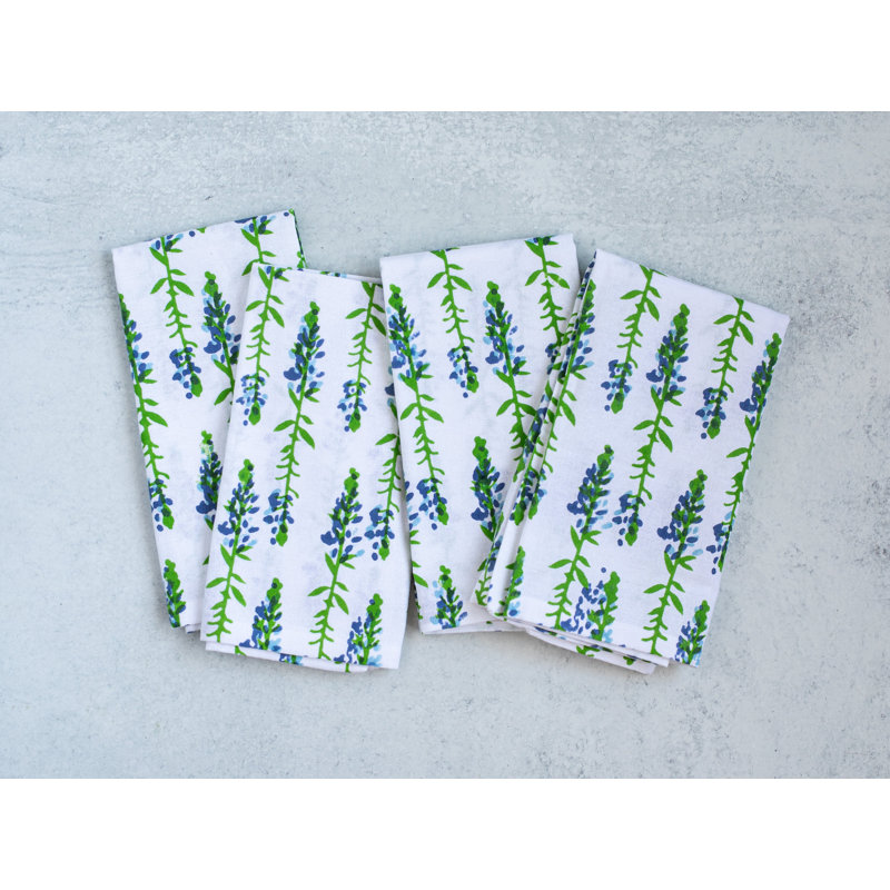 Serviettes biologiques S / 4 - Bluebonnet