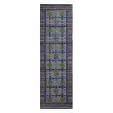 Scandinavian Hand Knotted Wool Geometric Area Rug