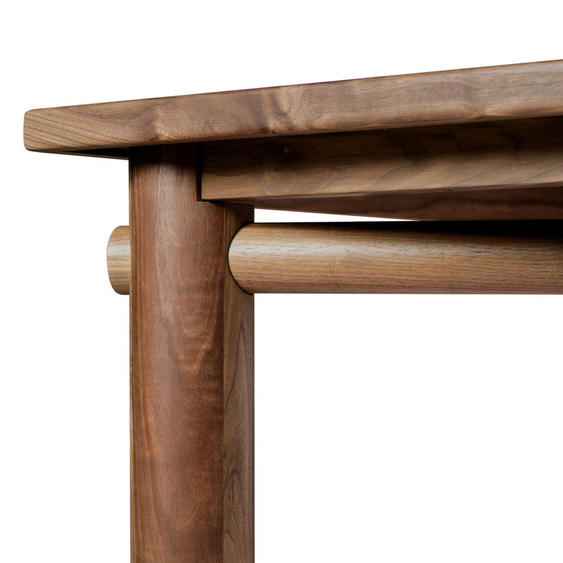 Walnut and MDF Rectangular Dining Table for 8