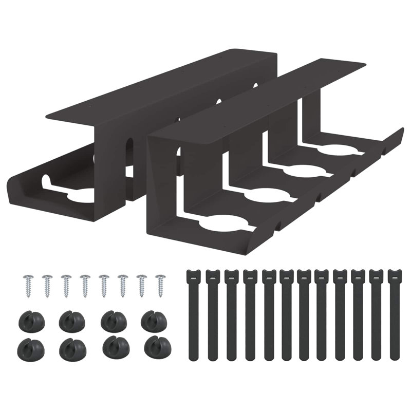 VidaXL Cable Organiser, Black