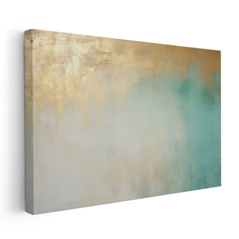 «Golden Aquamarine Rhapsody», H 32 po x l 48 po