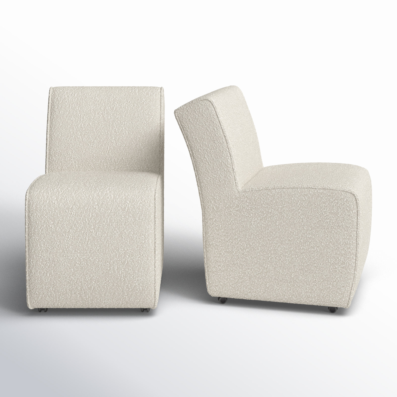 Niana Linen Parsons Chair, Cream