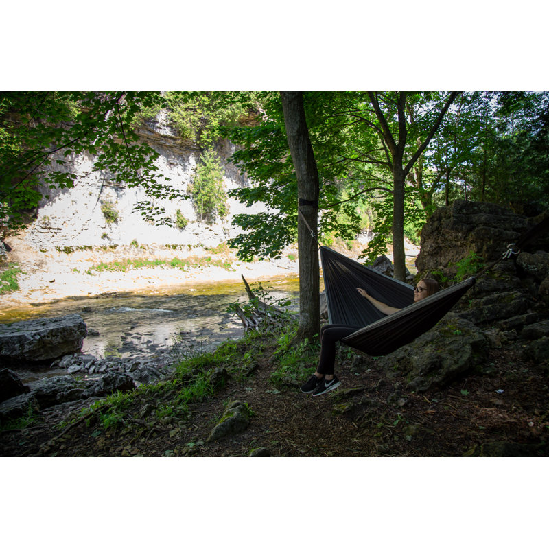Lucia Double Camping Hammock, Double, Chocolate/Turquoise
