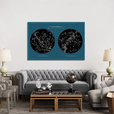 Constellations 1 Piece Wrapped Canvas Wall Art