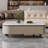 Storage microcrystalline stone coffee table