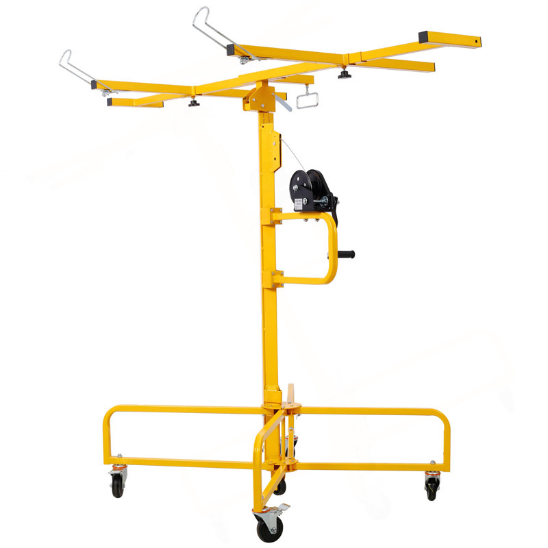 Panneau de levage pour cloison sèche 16 pi Capacité, 4 pi X 16 pi. Max. Taille du drap, jaune, Jaune