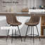 HOMCOM Swivel Bar Stools Set of 2 Backrest Height Adjustable-1427461778
