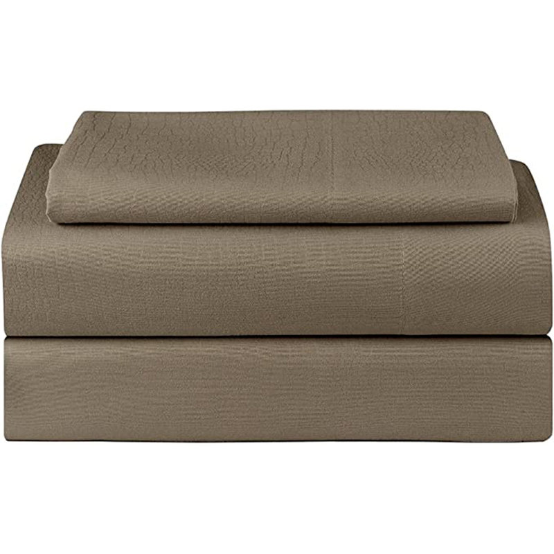 Microfiber Sheet Set, Beige, Full/Double Sheet Set