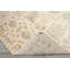 Tapis Oushak en laine ivoire et gris, noué à la main, style Arts & Crafts, 2,46 m x 3,05 m