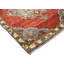 One-of-a-Kind Hand-Knotted 1960s 3'10" x 10'8" Runner Wool Area Rug in Red/Gray/Beige