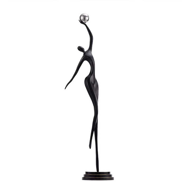 Figurines modernes abstraites dans des objets décoratifs en fibre de verre