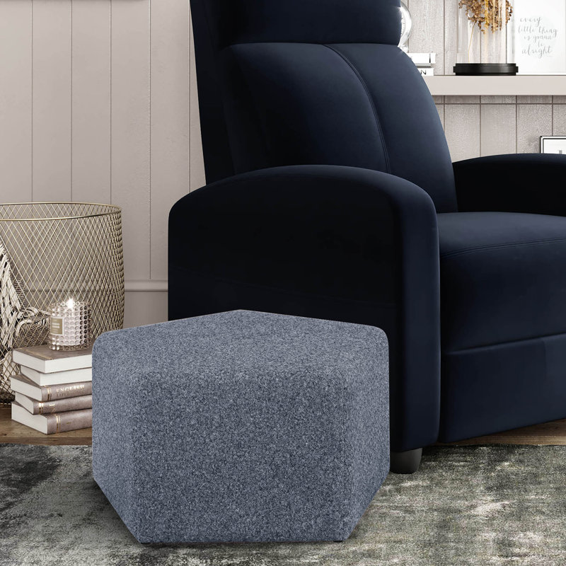 Repose-pieds Beanna, Polyester bleu