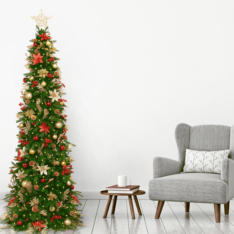 90' Lighted Spruce Christmas Tree with Realistic Needles