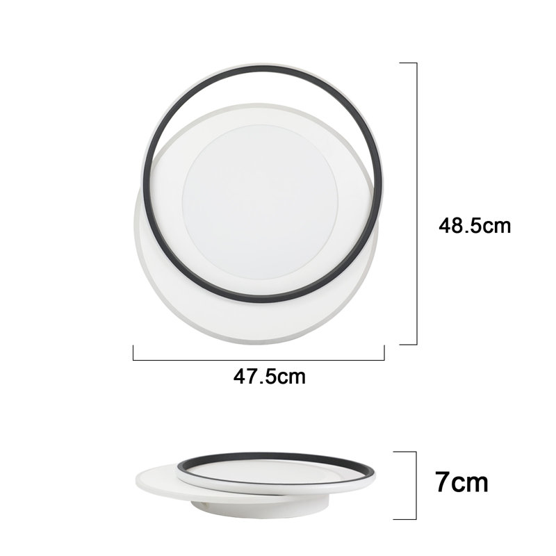 Abelio 6-Light 108cm Spotlight, White/Black