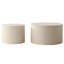 2 tables basses gigognes beiges - table de bout moderne pour le salon-1490223005