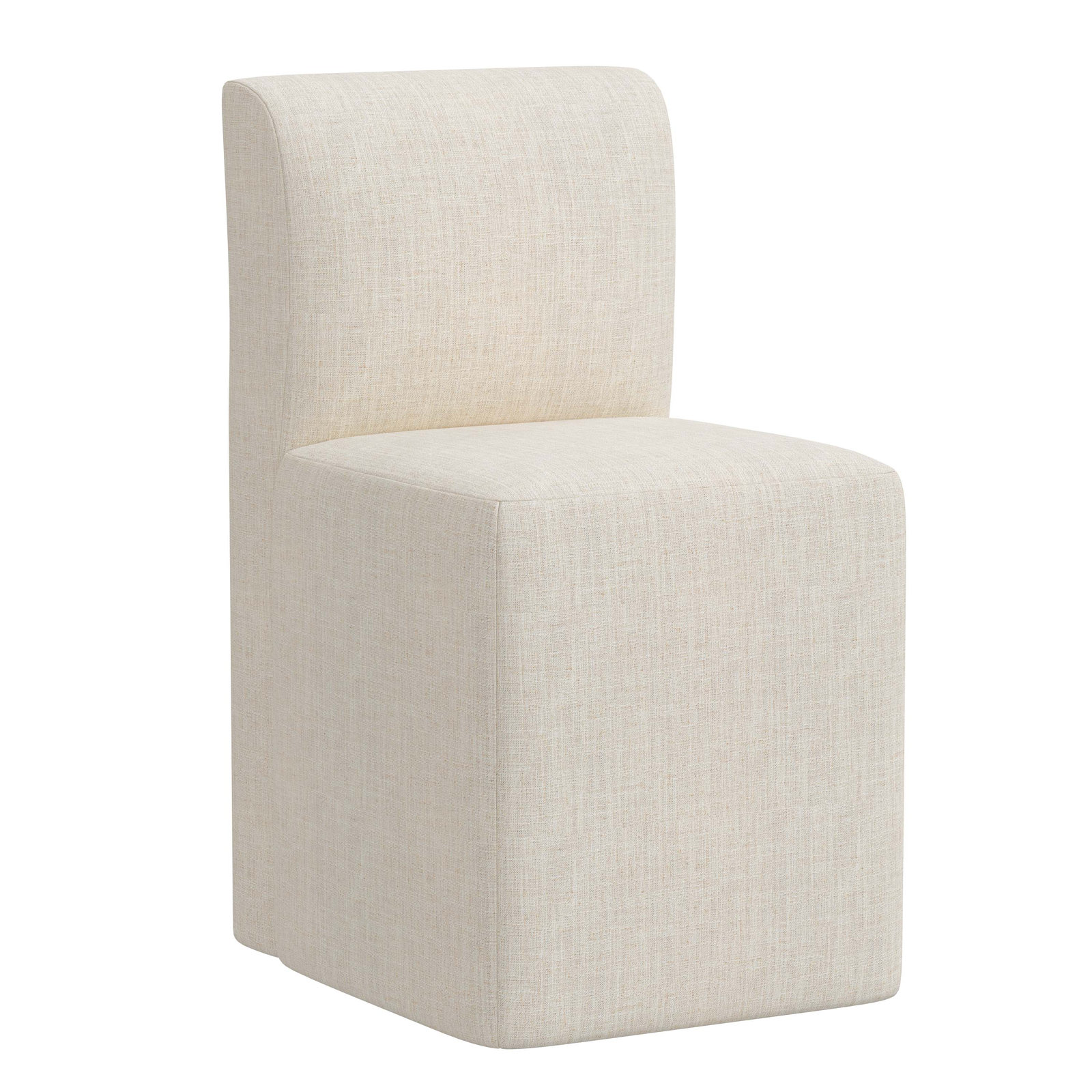 Mendy Linen Parsons Dining Chair, Classic Talc Linen
