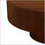 Elegant Easy Assembly Round Coffee Table with 6.8 Inch Thick Tabletop, Modern Drum End Table, Minimalist Fluted Center Table with Sturdy Base for Living Room-133526237-133526234